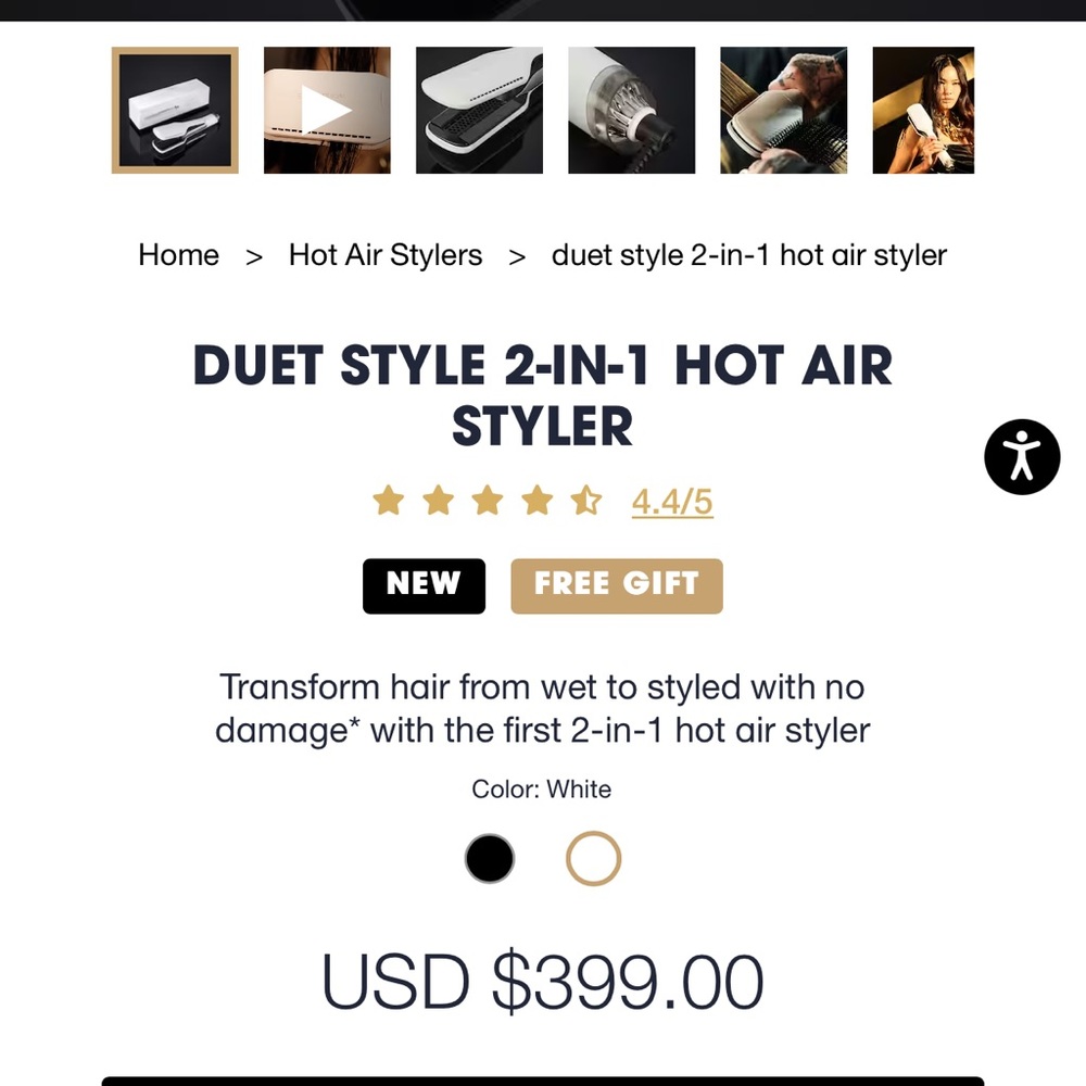 Brand new in box GHD duet style